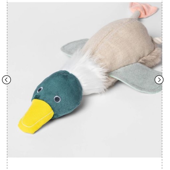 New Plush duck with Rope Dog Toy, makes a duck sound when pressed - Picture 3 of 7